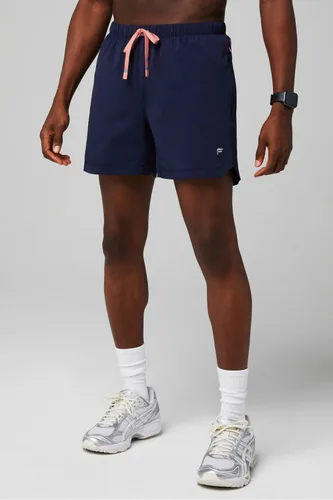 Vista 86 de Fabletics The One - Pantalón corto para hombre (forro), entrenamiento, natación, ligero, de secado rápido, bolsillo con cremallera, tejido elástico