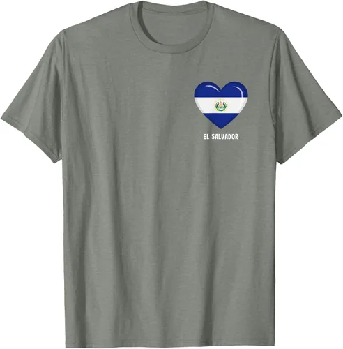 Vista 31 de Camiseta Bandera de El Salvador Camiseta salvadoreña, Negro