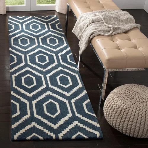 Vista 7 de SAFAVIEH Himalaya Collection - Alfombra decorativa, 2 x 3 pies, gris oscuro y marfil, lana hecha a mano, ideal para zonas de alto tráfico