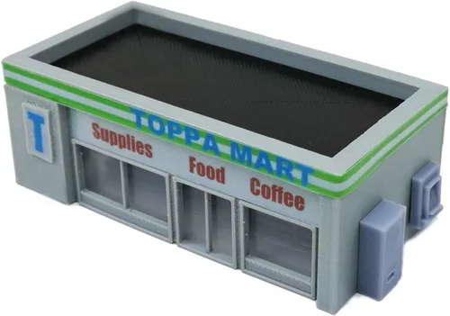 Vista 2 de Outland Models Escenario para coches modelo Tienda de conveniencia y accesorios Escala 1:64 S