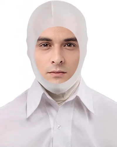 Vista 27 de Seeksmile Zentai - Máscara capucha unisex de licra elastano
