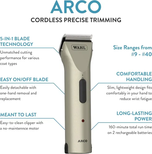 Vista 2 de Wahl arco Equina Professional Cordless Clipper Kit by Wahl Professional Animal # 8786 – 800