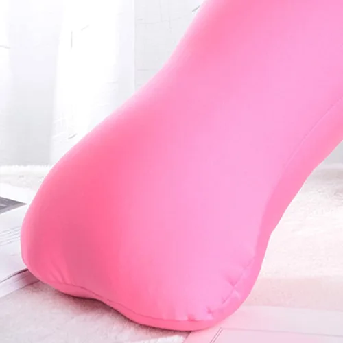 Vista 4 de Almohada enrollable de microcuentas, cómodo cojín de tubo para aplastar Mochi, cojín esponjoso para espalda, cabeza y cuello, almohadas para dormir