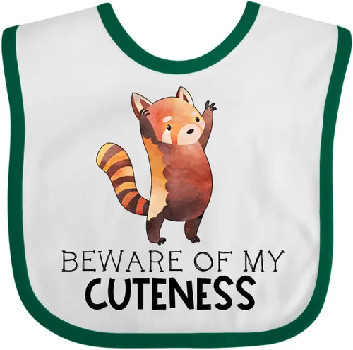 Vista 4 de inktastic Beware Of My Cuteness Cute Red Panda Babero