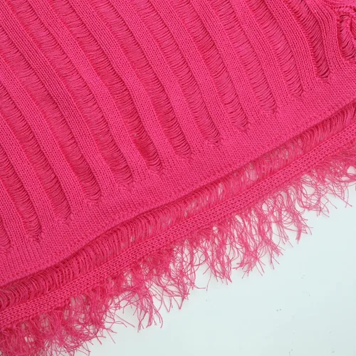 Vista 6 de CALEBGAR Conjunto sexy de 2 piezas para mujer con borlas y pantalones cortos huecos