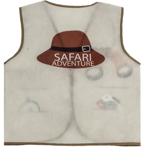 Vista 4 de Tigerdoe Cascos Pith – 8 chalecos de safari y 8 sombreros para niños – Suministros de fiesta de selva – Recuerdos de fiesta de safari – Disfraces