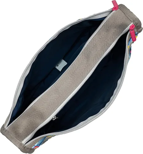 Vista 5 de LeSportsac Beach Snacks - Bolso bandolera de lujo para uso diario + bolsa de cosméticos, estilo 7507color F949, gráficos vibrantes de estilo pop art