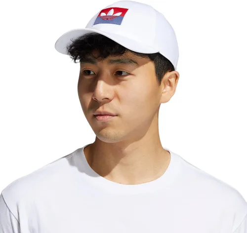 Vista 6 de adidas Originals Slice Trefoil Logo Relaxed Fit Strapback Gorra para hombre
