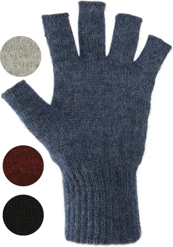 Vista 4 de AndeanSun Guantes sin dedos de alpaca cálidos