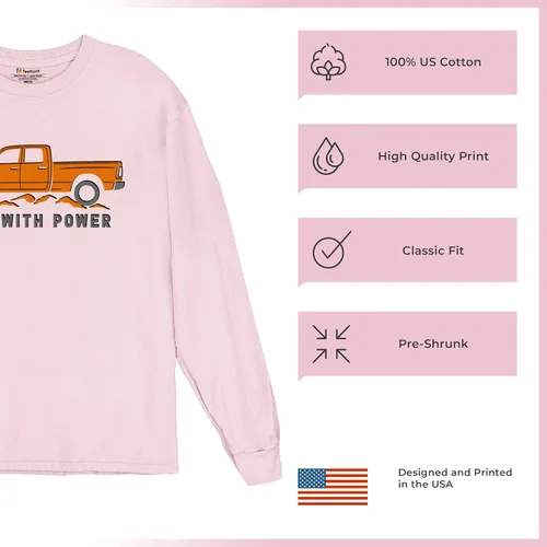 Vista 30 de Tee Hunt Camisetas gráficas y camisetas sin mangas para hombre Roll with Power Pickup Truck