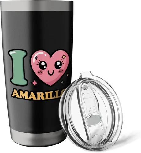 Vista 5 de I love Amarillo Stainless Steel Insulated Tumbler
