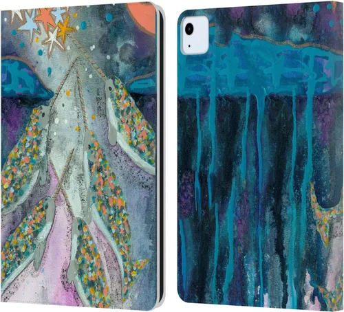 Vista 15 de Head Case Designs Wyanne - Funda de piel con licencia oficial de Wyanne Blue Watercolour Bear Animals 2, compatible con Apple iPad 10.2