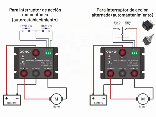 Vista 2 de Módulo de relé delantero y reverso de 12V 50Amp para motor/actuador lineal, módulo de retransmisión de marcha atrás