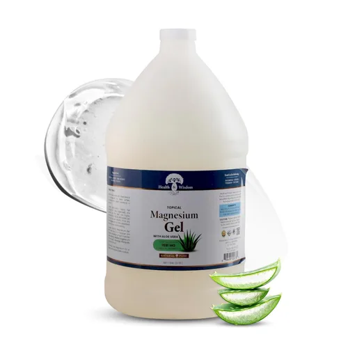 Vista 11 de Health and Wisdom Gel de magnesio puro con extracto de algas marinas, alivio tópico muscular y articular, hidratante natural y pura para la piel