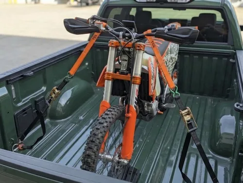 Vista 2 de TGL Correas de amarre de bucle suave, capacidad de carga de 2300 libras, paquete de 4 correas para manillar de motocicleta para asegurar ATV, UTV