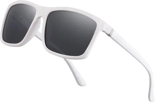 Vista 11 de Gafas de sol polarizadas deportivas para hombre, gafas de marco cuadrado NP1007