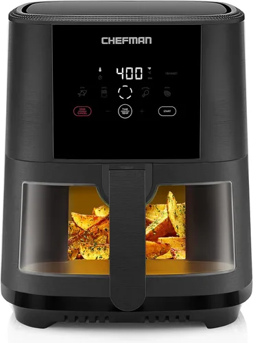 Vista 7 de Chefman TurboTouch Easy View - Freidora de aire, la forma más conveniente y saludable de cocinar sin aceite, te permite ver la comida cocinarse