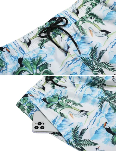Vista 5 de Daupanzees - Camisa hawaiana de manga corta con botones para hombre