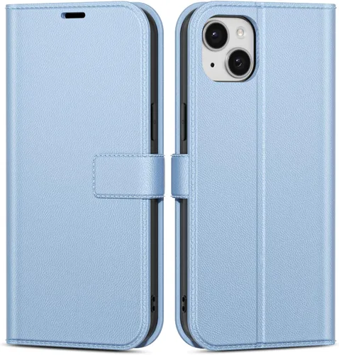 Vista 36 de oakxco Funda tipo cartera para iPhone SE 2022/2020/8/7 con soporte para tarjeta de crédito, funda magnética RFID delgada tipo libro con tapa