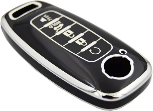 Vista 10 de Funda protectora de TPU para llavero inteligente con control remoto + llavero para Nissan Rogue SL Ariya FWD Pathfinder X-Trail Sentra SR SL Armada