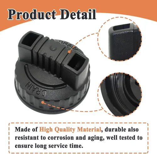 Vista 6 de 47922 Tapón de drenaje para aspiradora húmeda/seca, pieza de repuesto de vacío, accesorio colector de polvo, ID de 1.97 pulgadas
