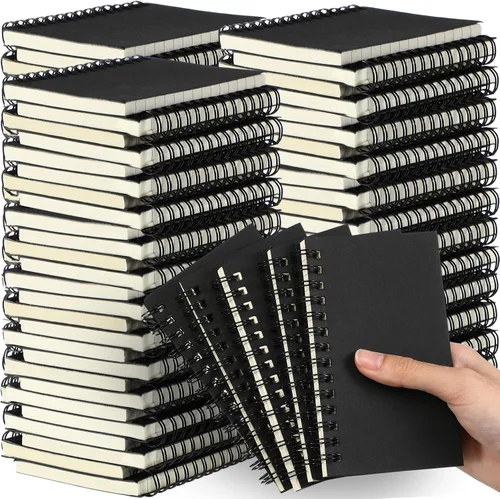 Vista 10 de Jutom 2 cuadernos pequeños en espiral, blocs de notas de 3 x 5 pulgadas, cuadernos de bolsillo pequeños a granel, mini bloc de notas con páginas