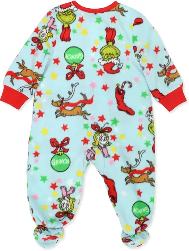 Vista 3 de Dr. Seuss The Grinch Characters - Pijama para bebé con pies