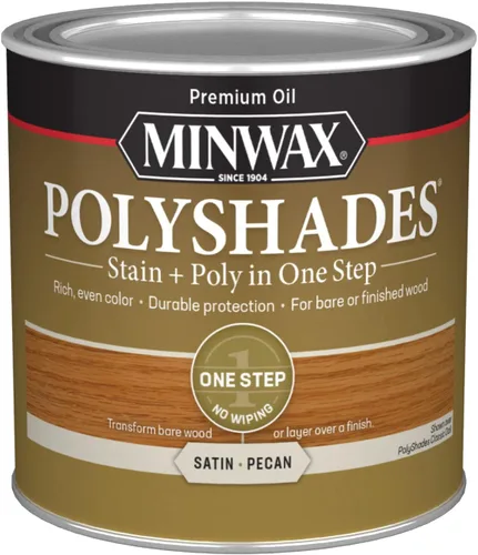 Vista 62 de Barniz Minwax 213104444 PolyShades Miel