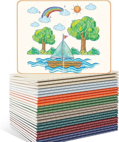 Vista 12 de Oucaru Cuaderno de Bolsillo de 24 Piezas, 3.5" x 5.5", 2 Colores, Cuaderno Rayado de 52 Páginas Mini Cuaderno Diario, Pequeño Cuaderno Memo Bloc