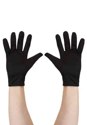 Vista 2 de Guantes Negros de Disfraz para Adultos Multicolor