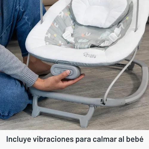Vista 7 de Smart Steps® My First Rocker 2 Bouncer, Dos de una clase gris Dos de un tipo gris