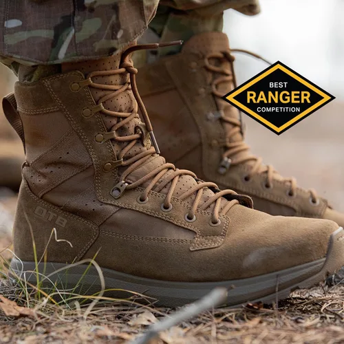 Vista 2 de OTB Boots M-Flex 8 Botas tácticas para hombres y mujeres, ligeras, duraderas, impermeables, botas militares y de combate con suela antideslizante