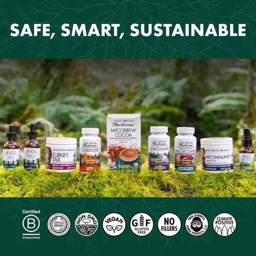 Vista 7 de Host Defense Cápsulas Chaga - Suplemento de apoyo del sistema inmunológico - Cápsulas de hongos Chaga para apoyo a la actividad antioxidante
