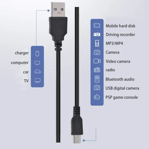 Vista 3 de Alitutumao Cable de carga de repuesto TI-84 Plus para cámara, cable USB, cable de interfaz de datos compatible con cámaras Canon PowerShot EOS DSLR