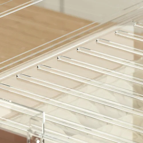 Vista 7 de Caja de almacenamiento de bolas de masa hervida de gran capacidad, de plástico transparente, hermético, recipiente de alimentos, suministros