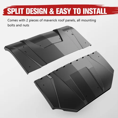 Vista 7 de Maverick Trail Sport Commander - 2 piezas combinadas de techo duro para Can-Am Maverick Sport/Trail 2018-2024, accesorios Can-Am Commander