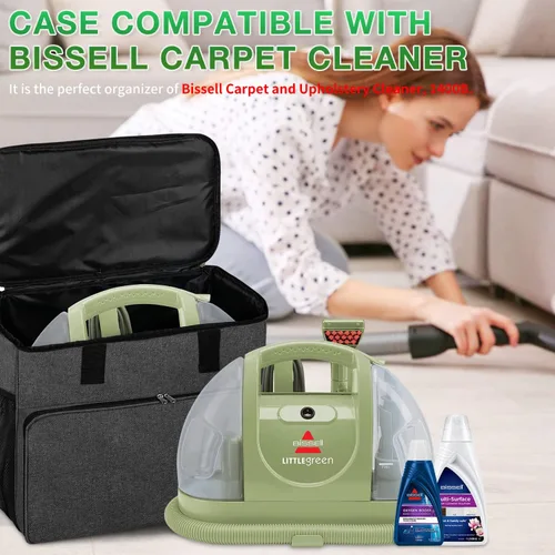 Vista 6 de Bolsa de almacenamiento compatible con el limpiador de alfombras y tapicería Bissell 1400B/3353, bolsa de transporte para limpiador de vapor