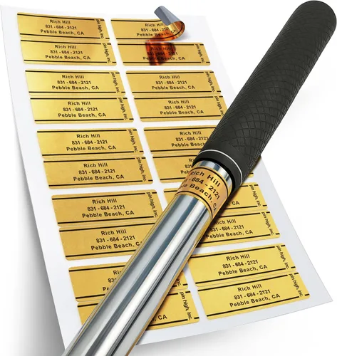 Vista 13 de Golf Essentials: Personalized ID Labels, Pro Scorecards & Game Guides. Weatherproof Accessories for Club Tracking, Stat Logging & Wagering