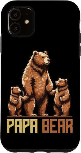 Vista 8 de Papa Bear Lover Father Dad Parent Father's Day Sunglasses Case for iPhone 16