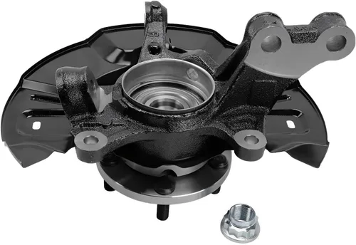Vista 6 de Detroit Axle - FWD nudillos de dirección delantera y cojinetes de cubo de rueda Pinzas de freno de disco con soportes de repuesto para Toyota Matrix