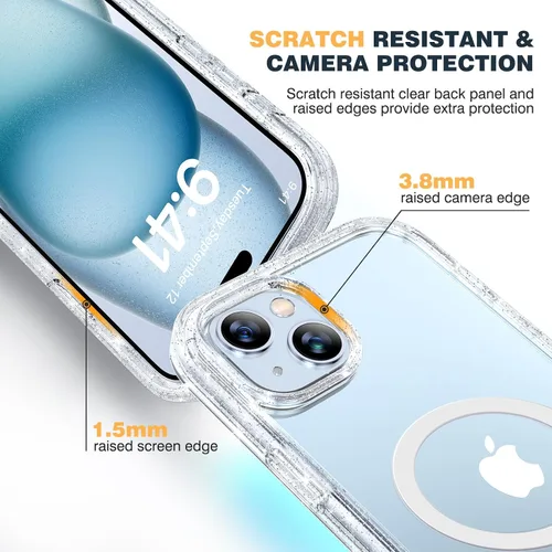 Vista 1006 de DIACLARA - Funda transparente compatible con iPhone XR 6.1 pulgadas 2018
