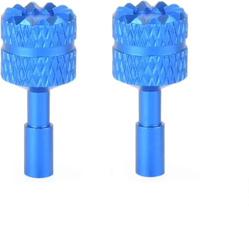 Vista 3 de 2 pares RC/RC 2 palillos de control CNC aluminio joysticks de repuesto para DJI Mini 5 Pro/Mavic 4 Pro/Mavic 3 Pro/Cine/Classic/Air 3S (azul + rojo)