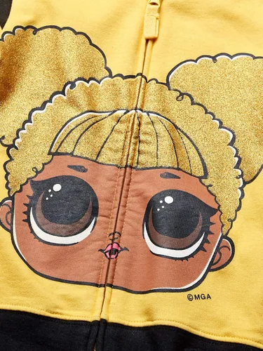 Vista 3 de LOL Surprise Sudadera con capucha The Glitterati Crystal Queen con cremallera para niña