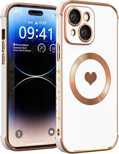 Vista 14 de Funda magnética para iPhone 12 para mujeres y niñas, compatible con magnética, suave y de lujo para iPhone 12, funda de teléfono