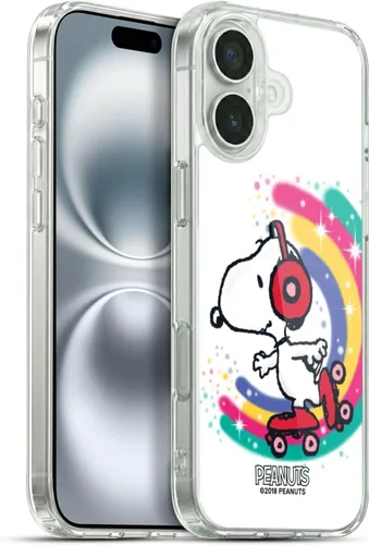 Vista 184 de Head Case Designs Funda de gel con licencia oficial de Peanuts Beach Surf Snoopy Boardwalk Airbrush [protección de grado militar] compatible