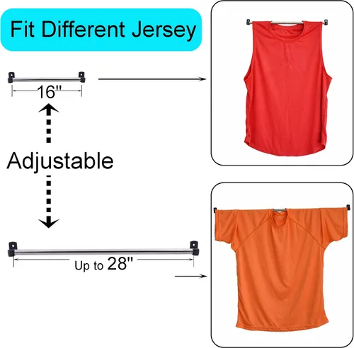 Vista 3 de YYST Percha de jersey antideslizante Soporte de exhibición para armario - 16" a 28" (2)