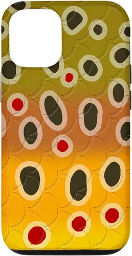Vista 28 de Marrón trucha patrón pescado arte trucha pesca mosca pesca regalo caso para iPhone 17