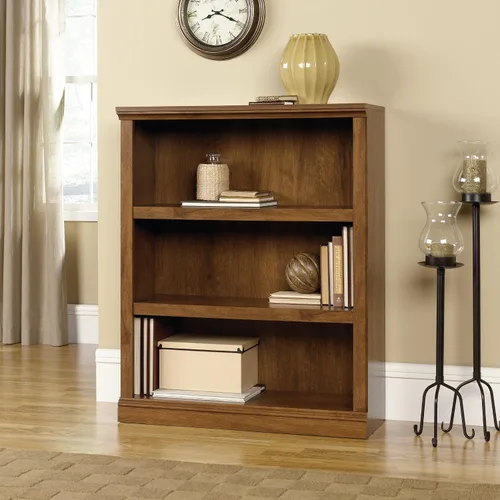 Vista 2 de Sauder Miscellaneous Storage - Estantería de 3 estantes, estante para libros, acabado en roble aceitado Acabado de roble aceitado