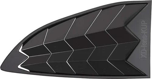 Vista 7 de Persianas laterales para parabrisas para Hyundai Genesis Coupé 2010 2012 2013 2014 2015 2016 negro mate