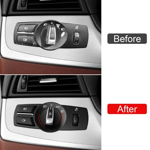Vista 2 de Jaronx Compatible con Perilla de Control de Faros BMW, Interruptor de Control de Faros Mejorado Botón de Reemplazo de Interruptor de Luz Principal